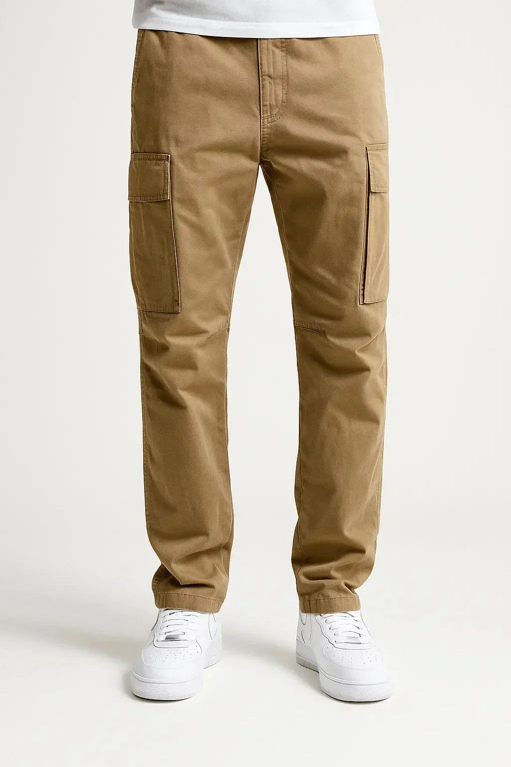 Men's Loose-Fit Cotton Overalls with Elastic Waist